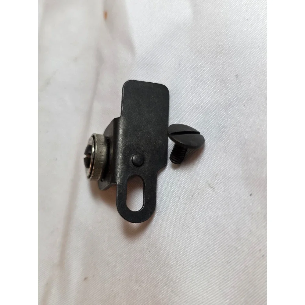 Vintage Industrial Sewing Machine Roller Guide Attachment with Mounting Screw